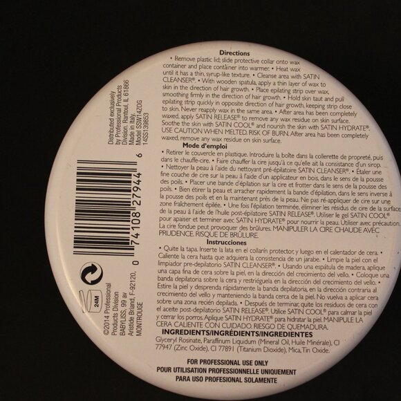 Satin Smooth Ultra-Sensitive Zinc Oxide Wax - Picture 2 of 3